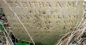 Tabitha A.M.
wife of
Thomas R. Kellam
Born Dec'r 9, 1817.
Died Sept'r 3, 1886.
'For me to live is Christ 
and to die is gain.'